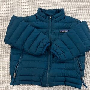 Patagonia Kids Teal Puffer Jacket